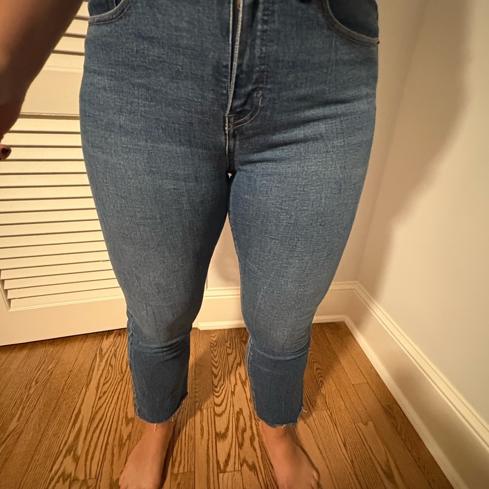 J. Crew Women's Cropped Ankle Jeans in Blue